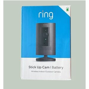 Ring Stick Up Cam Battery Wireless Indoor Outdoor 1080p HD Video Camera Black